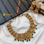 Antique Lakshmi Peacock Short Neck Set