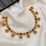 Milky Stone Floral Short Neck Set - Image 3
