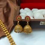 Peacock with Kundan Long Neck Set - Image 2