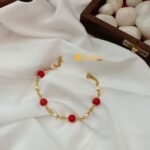 Coral & Pearl Bracelet