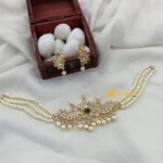 Peacock 3 Layer Pearl Choker Set