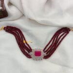 Meron Crystal with Ruby Recto Choker Set - Image 3