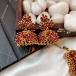 Dark Pink Crystal Clusters Close Neck Set - Image 3