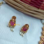 Ganesha Matte Finish Short Neck Set - Image 2