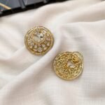 AD Zircon Earrings Screw Back - Image 2