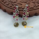 Floral Cubic Long Jhumka