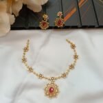 AD Floral Short Neck Set