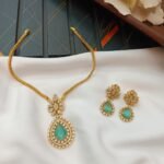 AD Thilak Floral Kodi Short Neck Set - Image 5