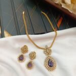 AD Thilak Floral Kodi Short Neck Set - Image 2