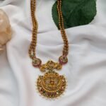 Victorian Lakshmi Kundan Long Neck Set - Image 3