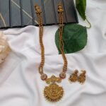 Victorian Lakshmi Kundan Long Neck Set