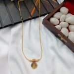 Lakshmi Single Coin Short Chain