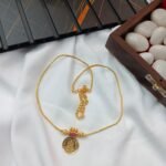 Lakshmi Single Coin Short Chain - Image 2