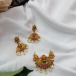 Lakshmi Enamel Pendant Set