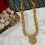 Lakshmi Peacock Long Neck Set