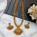 Lakshmi Peacock Long Neck Set