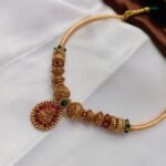 Lakshmi With Amla Balls Hasli Short Neck Set - Image 2