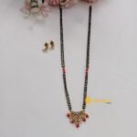 Coral and Pearl Mangalsutra Short Chain Set