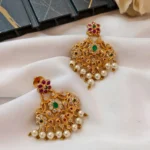 Floral Chandbali Earrings