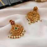 Floral Chandbali Earrings - Image 2