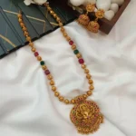 Lakshmi with Amla Balls and Beads Short Neck Set