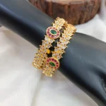 Tiny Mango Bangles White Stones - Image 2