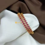 Kundan Ruby Bangles