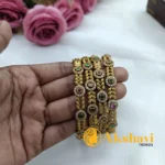 Leaf Circle Multi Stone Bangles