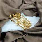Pipe Bangles 4s White Stones