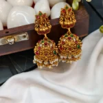 Lakshmi Matte Pearl Multi Jhumka