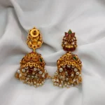 Lakshmi Matte Pearl Multi Jhumka - Image 3