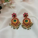Floral Thilak Earrings - Image 2