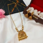 Lakshmi with Peacock Maadam Short Neck Set Kodi Ch