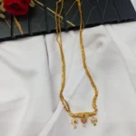 Sangu Chakra Namam in 2 Layer 18" Short Chain Set - Image 3