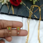 Sangu Chakra Namam in 2 Layer 18" Short Chain Set - Image 2