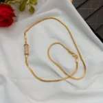 24" Barral with Floral Mogappu Box Chain - Image 4