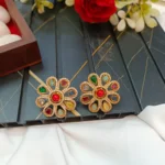 Navaratna Floral Earrings