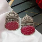 Oxidized Gaja Lakshami Earing - Image 3