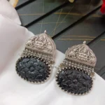 Oxidized Gaja Lakshami Earing