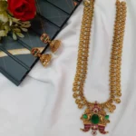 Lakshmi Coin Long Neck Set