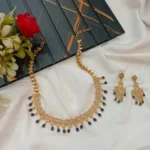 AD Designer Blue Thilak Short Neck Set