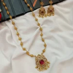 Cubic Elephant Ball Chain Short Neck Set