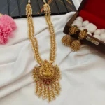 Lakshmi Pendant With 2 Layer Pearl Mala Set