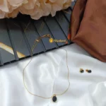 Anti Tarrnish Oval Fancy Short Chain Set