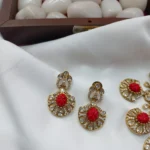 Victorian Ganesha with Floral Short Neck Set - Image 2