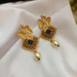 Blue Sapphire Gold Pendant Set - Image 2