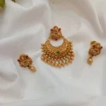 Antique Lakshmi Chandbali Pendant Set