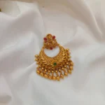 Antique Lakshmi Chandbali Pendant Set - Image 2