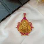 Ganesha Pendant Ruby Stones