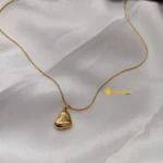 Anti Tarrnish Heartine Pendant with Chian - Image 2